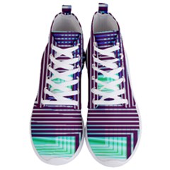 Gradient Men s Lightweight High Top Sneakers by Sparkle