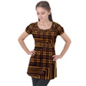 Gradient Puff Sleeve Tunic Top View1