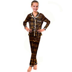 Gradient Kid s Satin Long Sleeve Pajamas Set by Sparkle