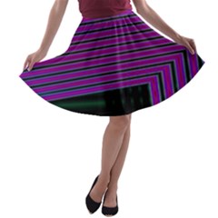 Gradient A-line Skater Skirt by Sparkle