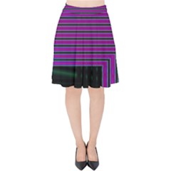 Gradient Velvet High Waist Skirt by Sparkle