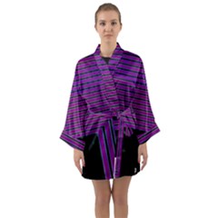 Gradient Long Sleeve Satin Kimono by Sparkle