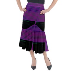 Gradient Midi Mermaid Skirt by Sparkle