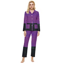 Gradient Womens  Long Sleeve Velvet Pocket Pajamas Set