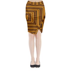 Gradient Midi Wrap Pencil Skirt by Sparkle