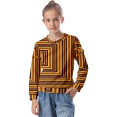 Gradient Kids  Long Sleeve Tee With Frill 