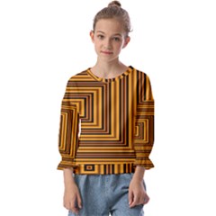 Gradient Kids  Cuff Sleeve Top