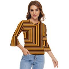 Gradient Bell Sleeve Top