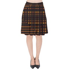 Gradient Velvet High Waist Skirt by Sparkle