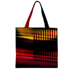 Gradient Zipper Grocery Tote Bag by Sparkle