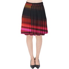 Gradient Velvet High Waist Skirt by Sparkle