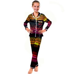 Gradient Kid s Satin Long Sleeve Pajamas Set by Sparkle