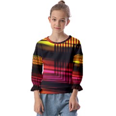 Gradient Kids  Cuff Sleeve Top