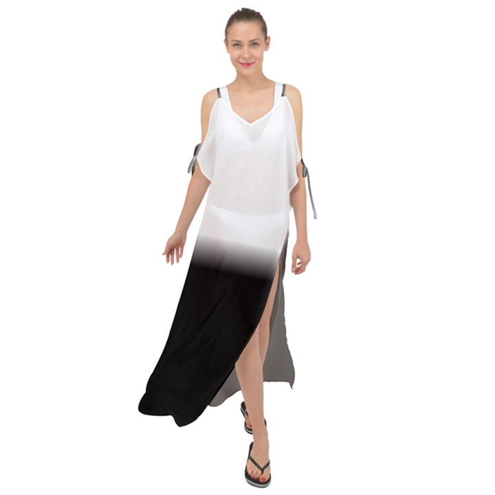 Gradient Maxi Chiffon Cover Up Dress