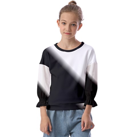 Gradient Kids  Cuff Sleeve Top by Sparkle