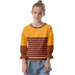 Gradient Kids  Cuff Sleeve Top