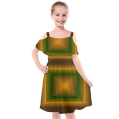 Gradient Kids  Cut Out Shoulders Chiffon Dress by Sparkle