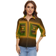 Gradient Women s Quarter Sleeve Pocket Shirt