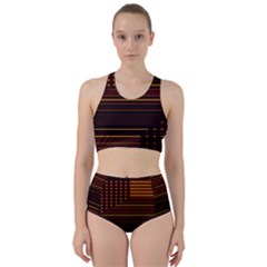 Gradient Racer Back Bikini Set