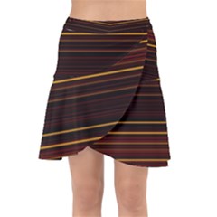 Gradient Wrap Front Skirt