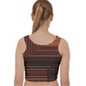 Gradient Velvet Racer Back Crop Top View2