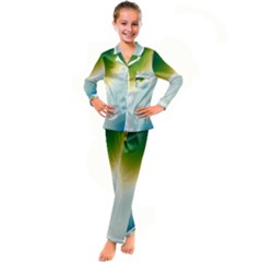 Gradientcolors Kid s Satin Long Sleeve Pajamas Set