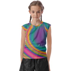 Gradientcolors Kids  Raglan Cap Sleeve Tee