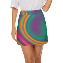 Gradientcolors Mini Front Wrap Skirt