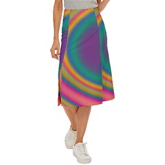 Gradientcolors Midi Panel Skirt