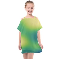 Gradientcolors Kids  One Piece Chiffon Dress