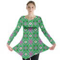 Abstract Illustration With Eyes Long Sleeve Tunic  View1