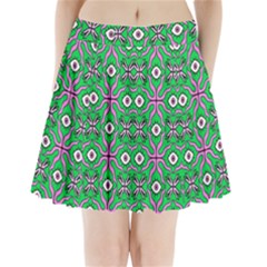 Abstract Illustration With Eyes Pleated Mini Skirt by SychEva