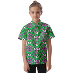 Abstract Illustration With Eyes Kids  Short Sleeve Shirt by SychEva