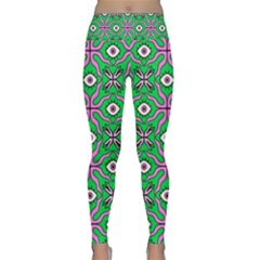 Abstract Illustration With Eyes Lightweight Velour Classic Yoga Leggings by SychEva