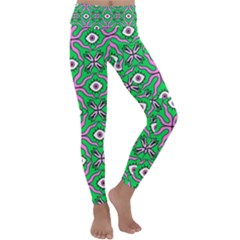 Abstract Illustration With Eyes Kids  Lightweight Velour Classic Yoga Leggings by SychEva