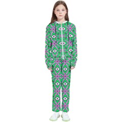 Abstract Illustration With Eyes Kids  Tracksuit