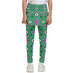 Abstract Illustration With Eyes Kids  Skirted Pants