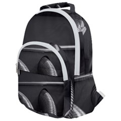 Tubes Of Power Rounded Multi Pocket Backpack by DimitriosArt