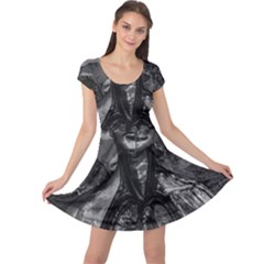 Bw Creepy Fantasy Scene Artwork Cap Sleeve Dress by dflcprintsclothing