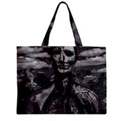 Bw Creepy Fantasy Scene Artwork Zipper Mini Tote Bag by dflcprintsclothing