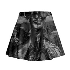 Bw Creepy Fantasy Scene Artwork Mini Flare Skirt by dflcprintsclothing