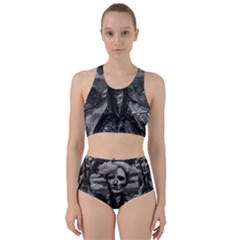 Bw Creepy Fantasy Scene Artwork Racer Back Bikini Set by dflcprintsclothing