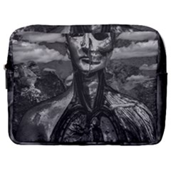 Bw Creepy Fantasy Scene Artwork Make Up Pouch (large) by dflcprintsclothing