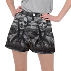 Bw Creepy Fantasy Scene Artwork Ripstop Shorts by dflcprintsclothing