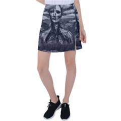 Bw Creepy Fantasy Scene Artwork Tennis Skirt by dflcprintsclothing