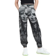 Bw Creepy Fantasy Scene Artwork Kids  Elastic Waist Pants by dflcprintsclothing