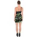 Green  Waves Abstract Series No5 One Soulder Bodycon Dress View2