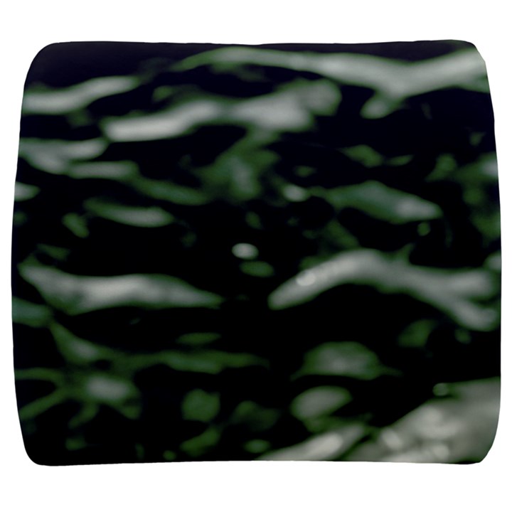 Green  Waves Abstract Series No5 Back Support Cushion