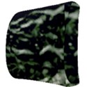 Green  Waves Abstract Series No5 Back Support Cushion View3