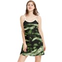 Green  Waves Abstract Series No5 Summer Frill Dress View1